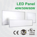 Silver and white frame led panel with 5 years warranty cUL UL DLC listed 40w 50w 60w 1x4ft 2x2ft 2x4ft led panel light USA